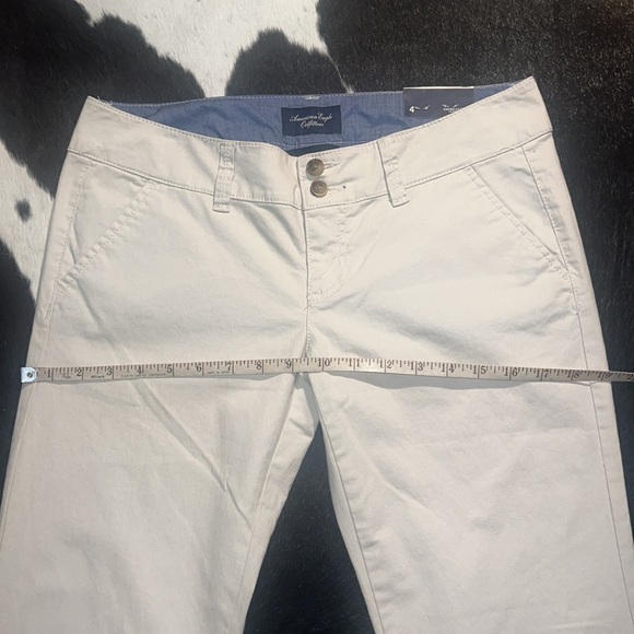 American Eagle Outfitters Mid-2000’s Artist Trouser in Khaki, size 4 long - Picture 10 of 15